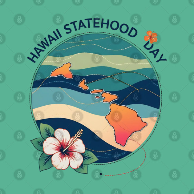 Celebrate Hawaii Statehood Day by stitchloom