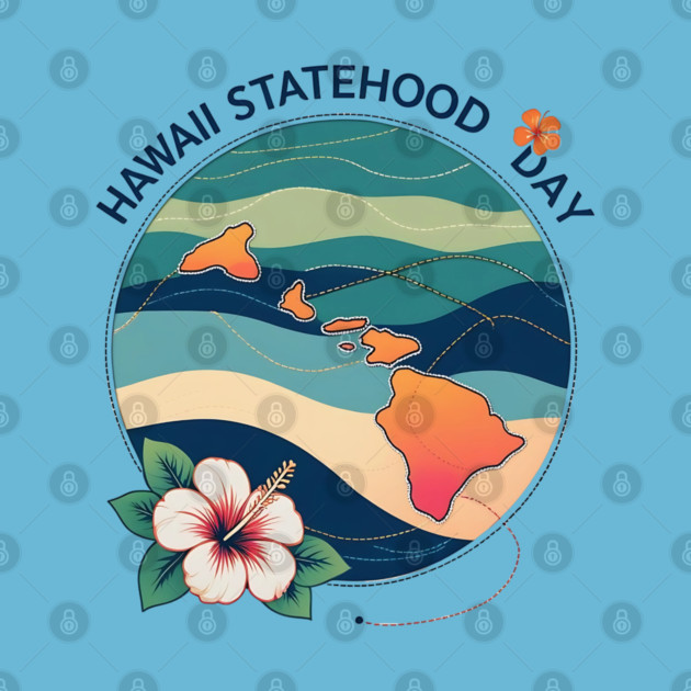 Celebrate Hawaii Statehood Day by stitchloom