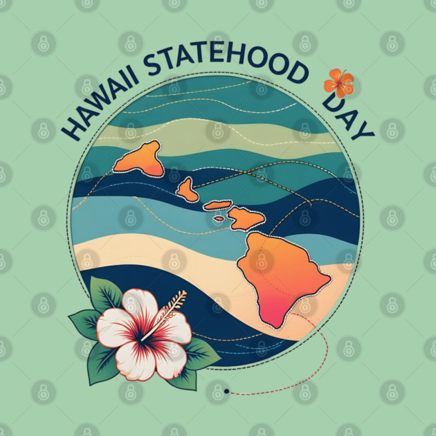Celebrate Hawaii Statehood Day by stitchloom