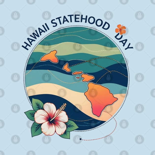 Celebrate Hawaii Statehood Day by stitchloom