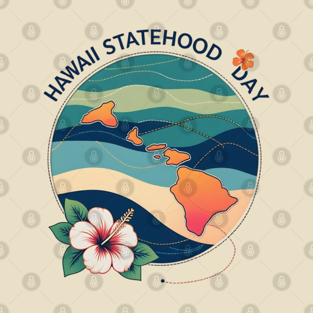 Celebrate Hawaii Statehood Day by stitchloom