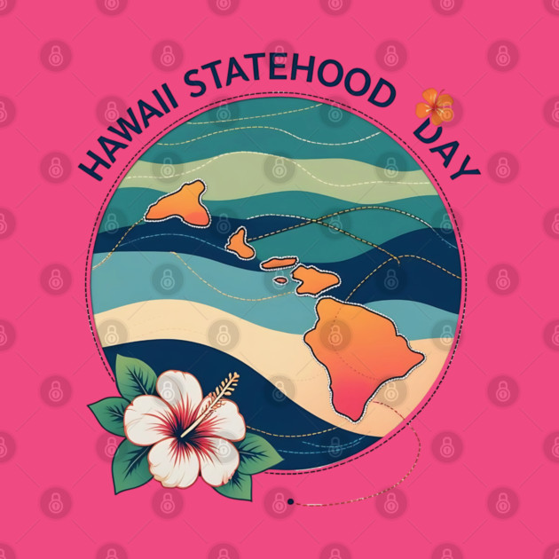 Celebrate Hawaii Statehood Day by stitchloom
