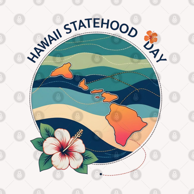 Celebrate Hawaii Statehood Day by stitchloom