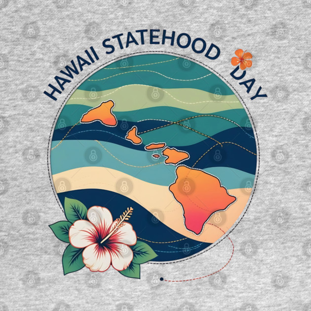 Celebrate Hawaii Statehood Day by stitchloom