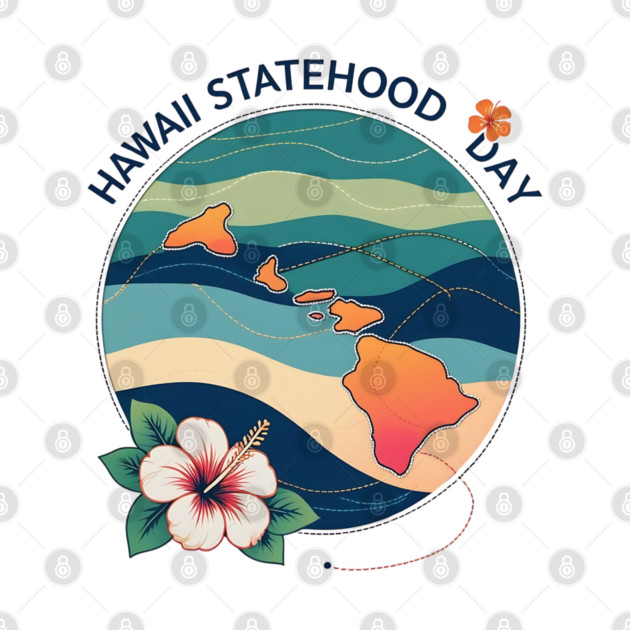Celebrate Hawaii Statehood Day by stitchloom