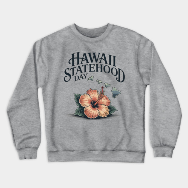 Hawaii '59 A Legacy Woven – Statehood DAY Crewneck Sweatshirt by stitchloom