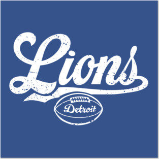 Lions Retro Posters and Art