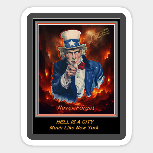 1 HELL IS A CITY Magnet by Erik's Store