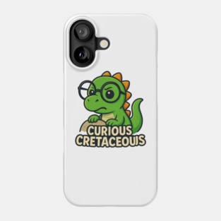 Curious Cretaceous Dinosaur Phone Case
