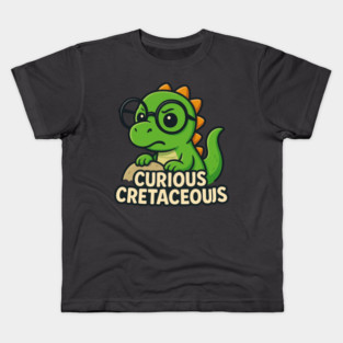 Curious Cretaceous Dinosaur Kids T-Shirt