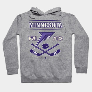 PWHL Minnesota Frost Professional Women’s Ice Hockey League Electric Storm Surge Hoodie