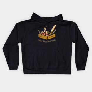 Box Of Sharp Objects Kids Hoodie