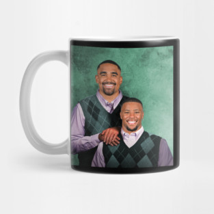 Philadelphia Jalen Hurts Saquon Barkley Football Kelly Stepbrothers Parody Mug