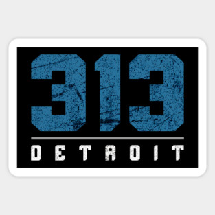313 Detroit Sticker
