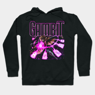 Retro Marval X-men Gambit Design Hoodie