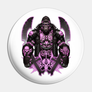 Beautiful warrior gorilla design Pin