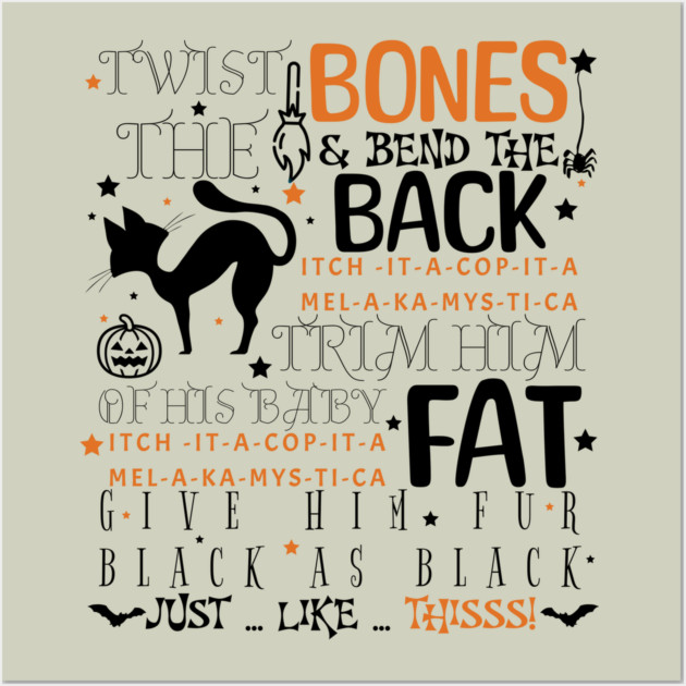 Hocus Pocus Curse Wall Art by casualteesinc