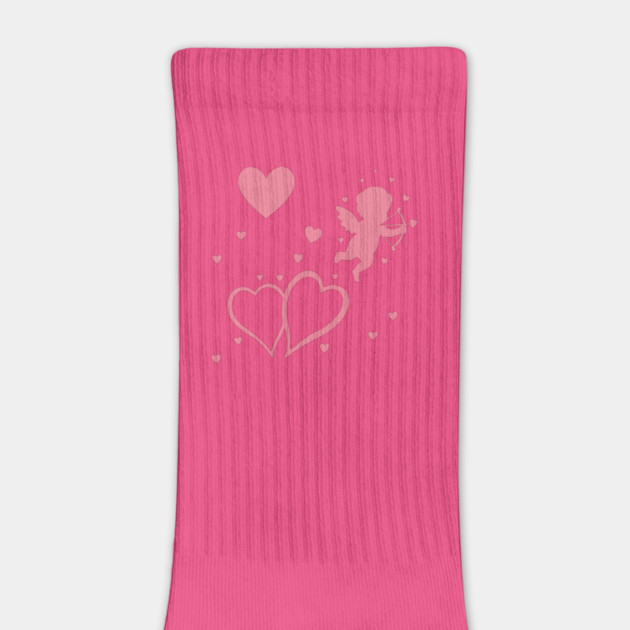 Cupid and Hearts Valentine’s Day Design – Romantic Love Gift Art by DonWillisJrArt