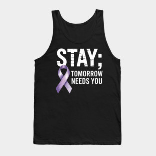 Semicolon Suicide Prevention Cute Tank Top