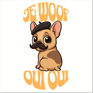 French Bulldog Beret Posters and Art