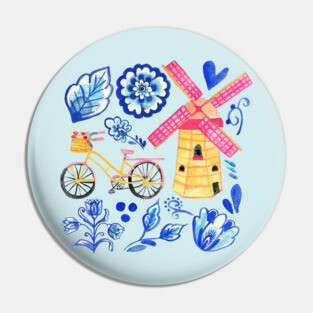 Netherlands Whimsy Pin