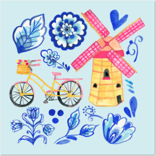 Netherlands Whimsy Posters and Art