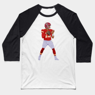 Quarterback Patrick Mahomes Baseball T-Shirt