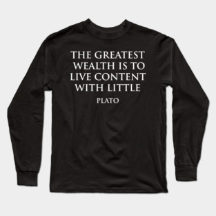 Plato quote Long Sleeve T-Shirt