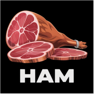 Ham Matching dishes food Christmas thanksgiving Posters and Art
