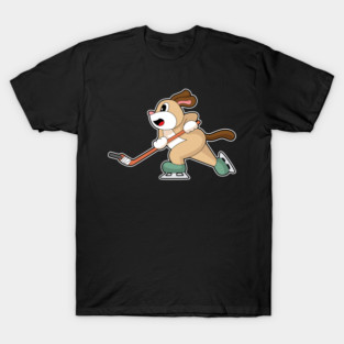 Dog Ice hockey Ice hockey stick T-Shirt