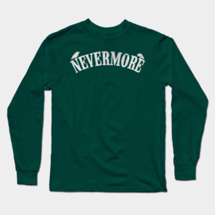 Nevermore Academy Vintage Logo T‑Shirt – Wednesday Addams Fan Merch Long Sleeve T-Shirt
