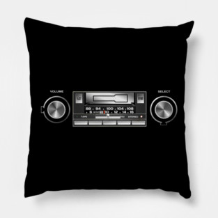 Retro Car Stereo Cassette Player Pillow