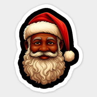 Black Santa, African American Santa Magnet