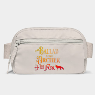 The Ballad of the Archer and the Fox Gradient Typography Bag