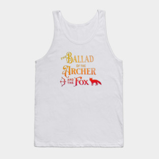The Ballad of the Archer and the Fox Gradient Typography Tank Top