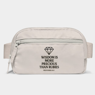 Wisdom is More Precious than Rubies – Proverbs 8:11 Bag