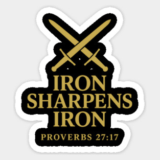 Iron Sharpens Iron – Proverbs 27:17 Magnet