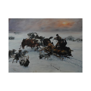 Wolves winter attack T-Shirt