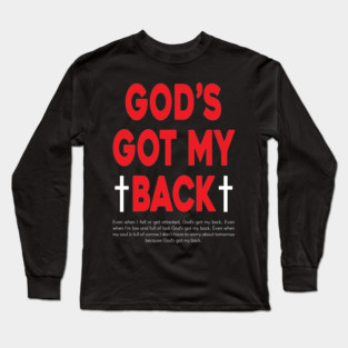 GOD'S GOT MY BACK Long Sleeve T-Shirt