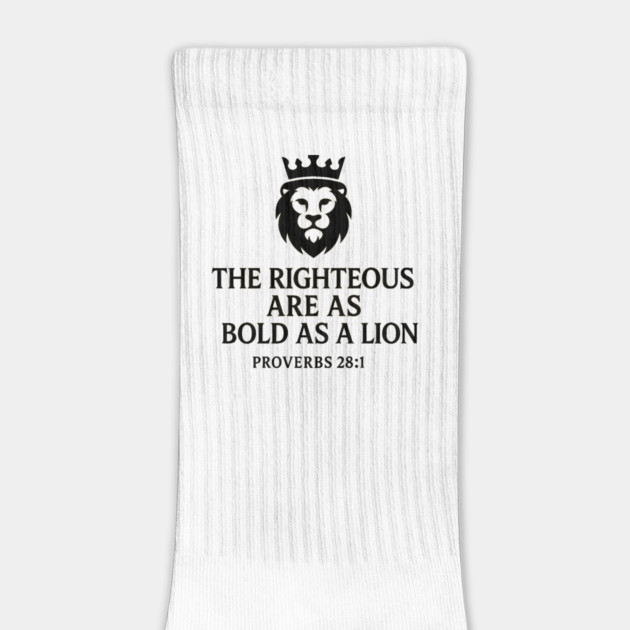 The Righteous Are as Bold as a Lion – Proverbs 28:1 by Eric's Store 9