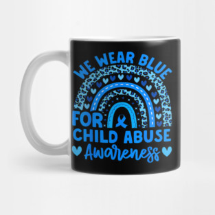 Blue Child Abuse Child Abuse Mug