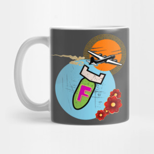 Dropping the F-Bomb | Funny Airplane T-Shirt Mug