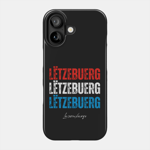 Luxembourg flag, Luxembourger flag Phone Case by eka123