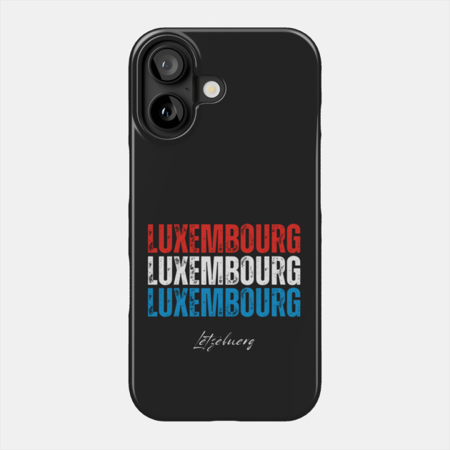 Luxembourg flag, Luxembourger flag Phone Case by eka123