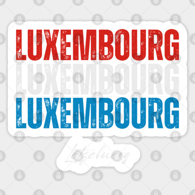 Luxembourg flag, Luxembourger flag Sticker by eka123