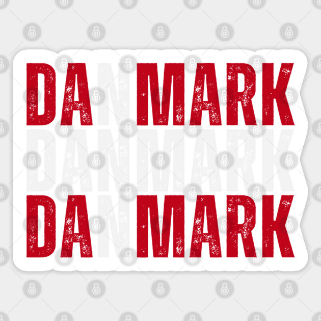 Denmark flag, danish flag Sticker by eka123