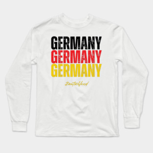 Germany flag, german flag Long Sleeve T-Shirt