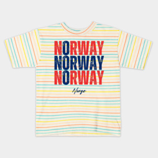 Norway flag, norwegian flag Kids T-Shirt