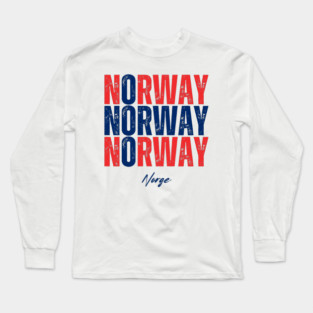 Norway flag, norwegian flag Long Sleeve T-Shirt