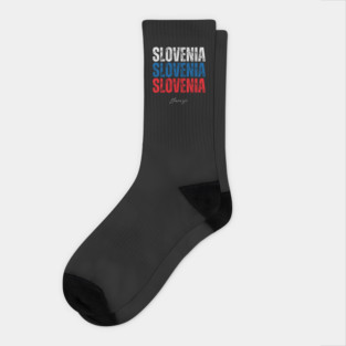 Slovenia flag, slovenian flag Socks